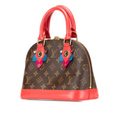 ルイ ヴィトン モノグラム アルマBB ハンドバッグ ショルダーバッグ 2WAY M41659 フラミンゴ レッド PVC レザー レディース LOUIS VUITTON 【中古】